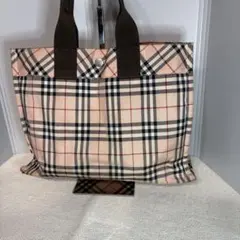 Burberry バーバリー ノバチェック トート ハンドバッグ