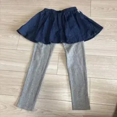 ミキハウス ホットビスケッツ　薄手デニムスカッツ　120