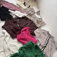 美品ニットトップスセット 半袖長袖SMまとめ売り