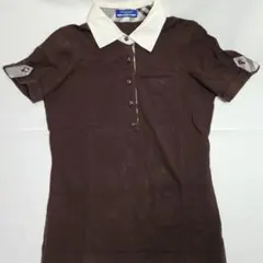 バーバリー・ブルーレーベル　半袖襟付　ブラウン