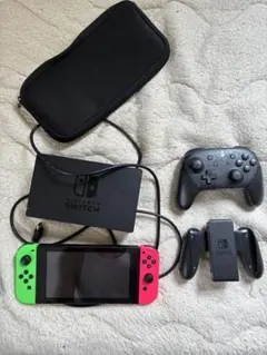 Nintendo Switch 本体 ドック microSDカード付 - メルカリ