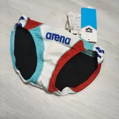 Sサイズ メンズ 競泳水着 アリーナ arena 競パン フルダルUV 白赤