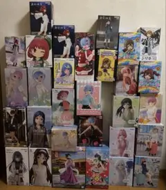 【未開封】美少女 プライズ フィギュア まとめ売り リゼロ ラブライブ他 30点