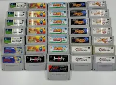 No.1929 スーパーファミコン　ソフト９種類　計３６本まとめ売り