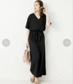 URBAN RESEARCH SonnyLabel V開きコンビネゾン　ブラックのサムネイル