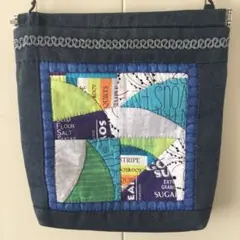 パッチワークショルダーバッグ(バネ口使用)