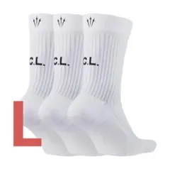 【レア】【新品】NIKE NOCTA 白　ソックス　L 25〜27cm