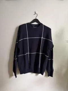 90's NAUTICA コットンニットセーター Lサイズのサムネイル