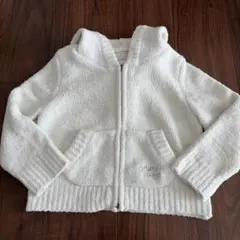 pique フード付きパーカー ホワイト