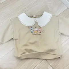ドキンちゃんコキンちゃんベージュ 襟付きトレーナー 95cm