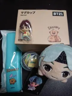 SUGA SHOOKY BT21 マグカップ マルチケース ローソン限定