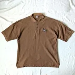 Crazy Shirts HAWAII usa製ポロシャツ ブラウン L 刺繍のサムネイル