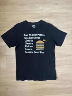 Tシャツ ブラック マクドナルド UNIQLO コラボ