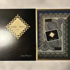 (新品未使用)Rudolph Valentino ハンカチ ペイズリー柄 箱付きのサムネイル