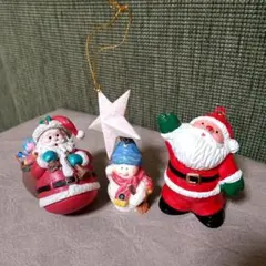 レトロ クリスマス オーナメント 置物 サンタクロース 雪だるま