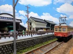 HOナロー(軌間9mm)52鉄道模型ジオラマ ヤードのある風景 - メルカリ