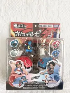 新品未開封　モンコレ　ポケデルゼ　サトシvsゴウ　（ルカリオ　エースバーン）