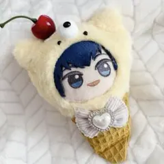 クレープぬい服 おすわり 10cm にじぱぺ わんぱく指の上 - メルカリ