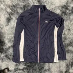 FILA ネイビー 長袖 ラッシュガード L