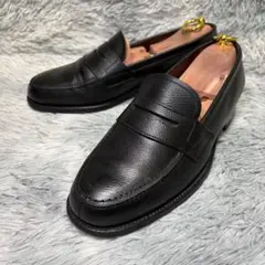 良品✨REGAL/リーガル 25.5cm コインローファー シボ　黒　レザー