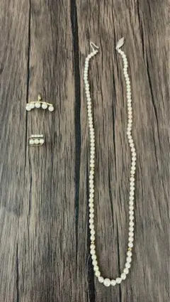 パール　イヤーカフ&ネックレス　セット