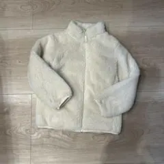 ユニクロ アイボリー フリース 120