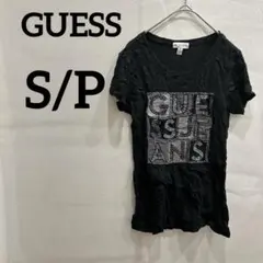 値下げ歓迎 GUESS ブラック Tシャツ 半袖 【S/P】 黒 夏 トップス