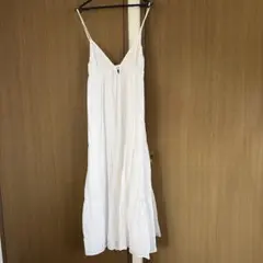 ZARAホワイト キャミワンピース ロングワンピース