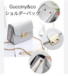 Gucciny@co ショルダーバッグ　チェーン コンパクト　シルバー　かばん