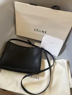 CELINEセリーヌTrio large トリオ　ラージ　ブラック　旧ロゴのサムネイル