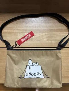 PEANUTS スヌーピー サコッシュ ベージュ