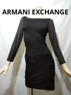 美品✨ARMANI EXCHANGE ワンピース 黒 M