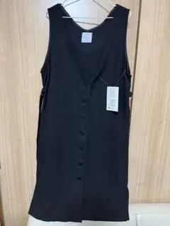 しまむら　ロングベスト　ジレ