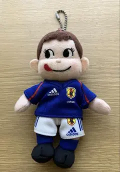 優良 即日対応 ペコちゃん サッカー日本代表 ぬいぐるみ マスコットのサムネイル