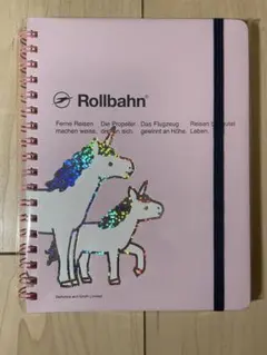 【匿名発送】L ロルバーン ポケット付メモ ユニコーピンクRollbahn
