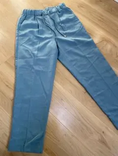 Alma Design タックテーパードパンツ S ブルー