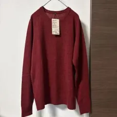 407. 無印　ヤク混ウール　クールネックセーター　M