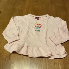 Disny プリンセス　アリエル プリント トレーナー 100cm ピンク