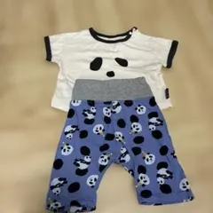 パンダ柄Tシャツ・パンツセット 80cm