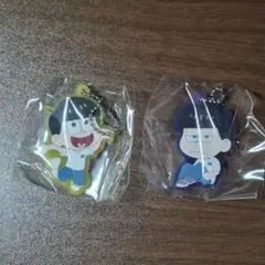 おそ松さん　カプセルラバーストラップ　十四松　一松　数字松　2点セット