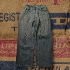 y2k DIESEL USA製 W38 バギー ウォッシュドデニム 極太