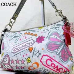 COACH コーチ ワンショルダーバッグ y2k 蝶 アクセサリーポーチ ピンク