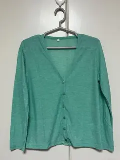緑 カーディガン 薄手 Mサイズ