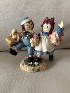 【美品】『Raggedy Ann Andy』 置物 陶器 雑貨 エネスコ