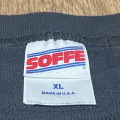 【美品】SOFFE ブランク　黒 Tシャツ　ブラック　USA製のサムネイル