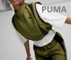 新品　プーマ ダウンベスト　ロゼ着用　ウィメンズ デア トゥ L 完売