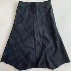 美品 バーバリーロンドン メガチェック ロングスカート ブラック