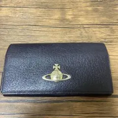 ヴィヴィアンウェストウッド　レザー 二つ折り財布 ダークブラウン