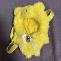 ちびぐるみ専用 きらきらくまさん おくるみショルダー 黄色