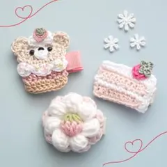 【3点セット/送料込み/匿名配送】ヘアクリップ　ヘアピン　ベビー　キッズ　ピンク